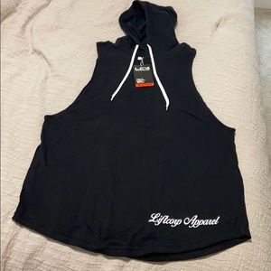 Black tank top. Liftcorp Apparel Brand!
